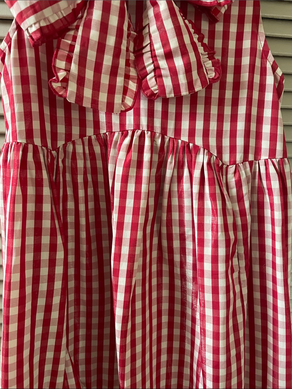Sister Jane Stables Gingham Bow Midi Dress Sz S - Picture 5 of 6